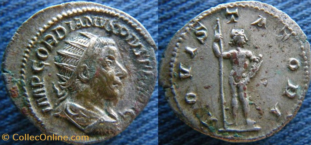 monnaies antiquite av jc ap romaines republicaines imperiales gordien iii le pieux antoninien