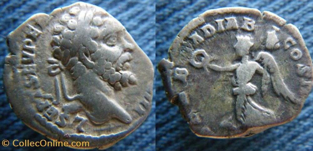 monnaies antiquite av jc a ap romaines republicaines imperiales septime severe denier