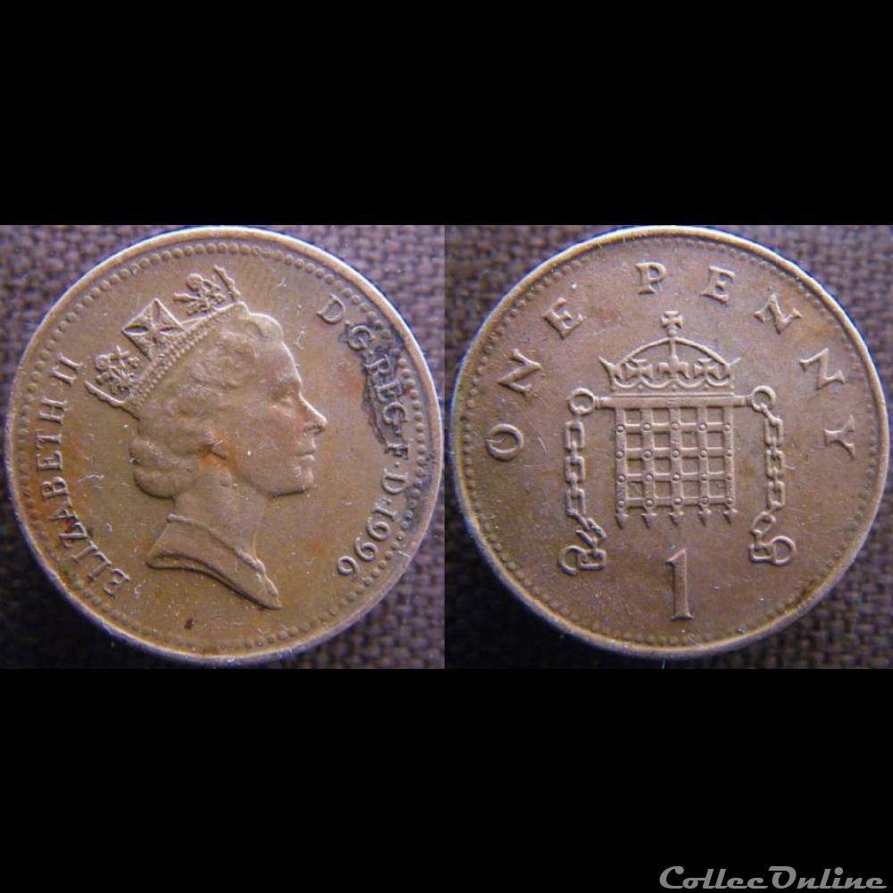 1 Penny 1996 monnaie monde royaume uni 1 penny 1996