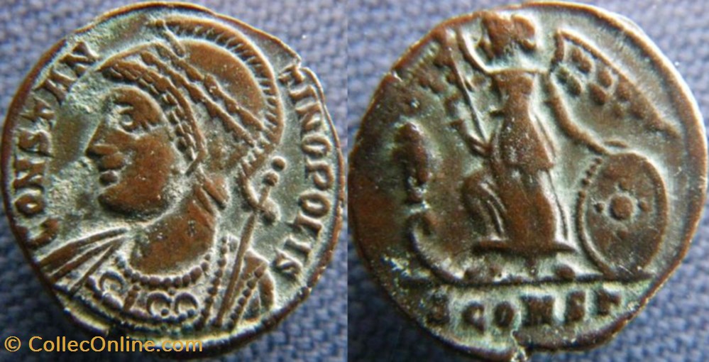 Constantinople Ae3 monnaies antiques romaines republicaines imperiales constantinople ae3