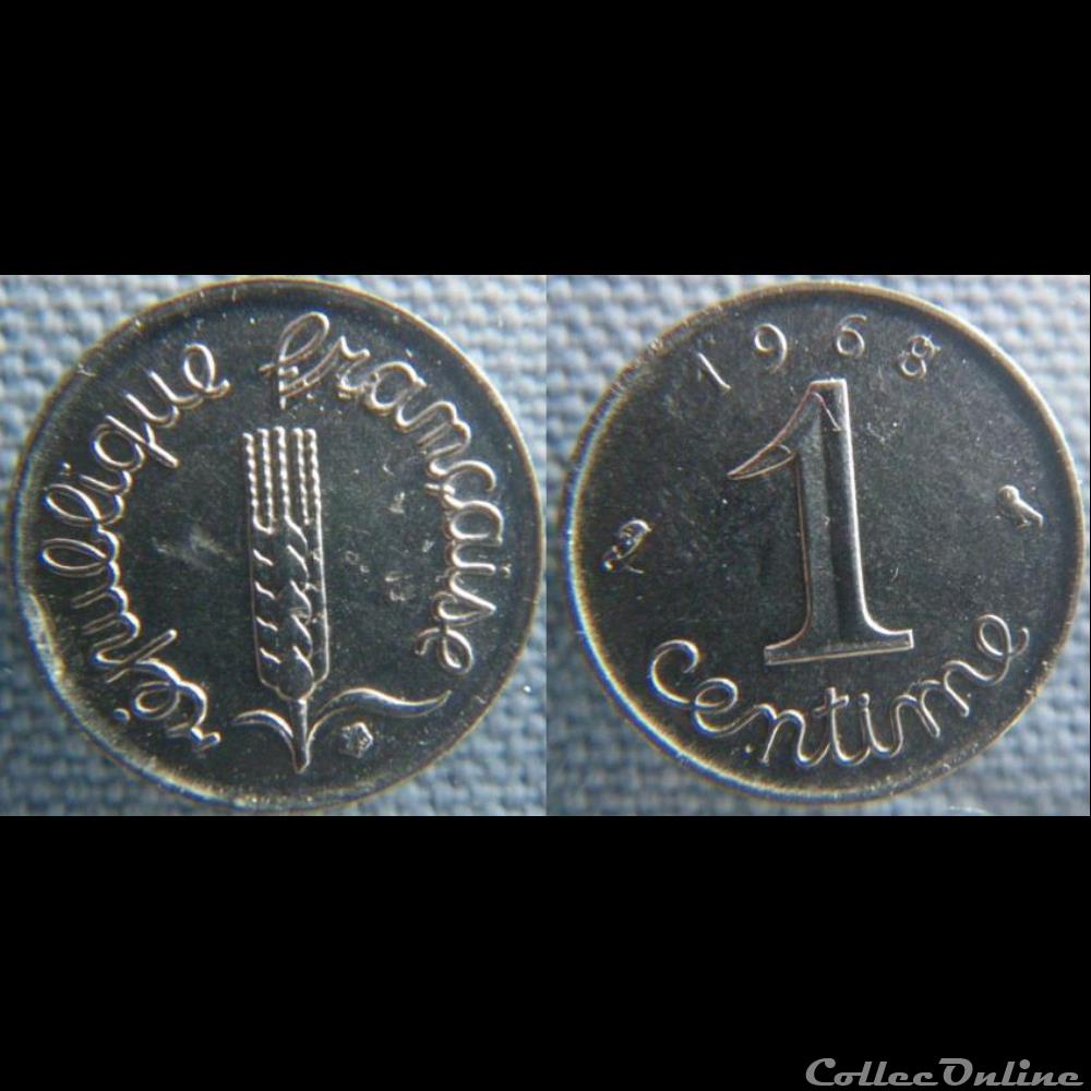 monnaie france moderne 1 centime 1968
