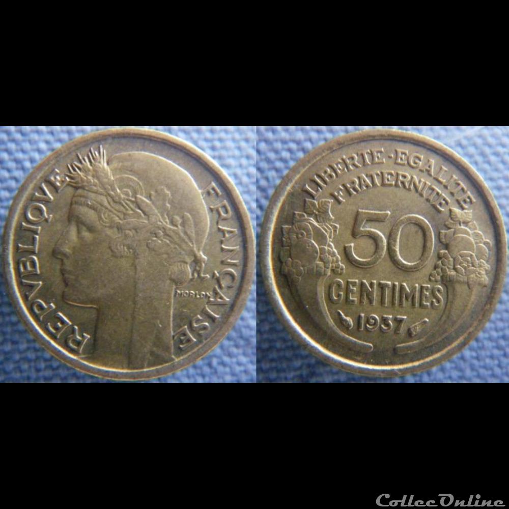 50 centimes 1937 monnaie france moderne 50 centimes 1937