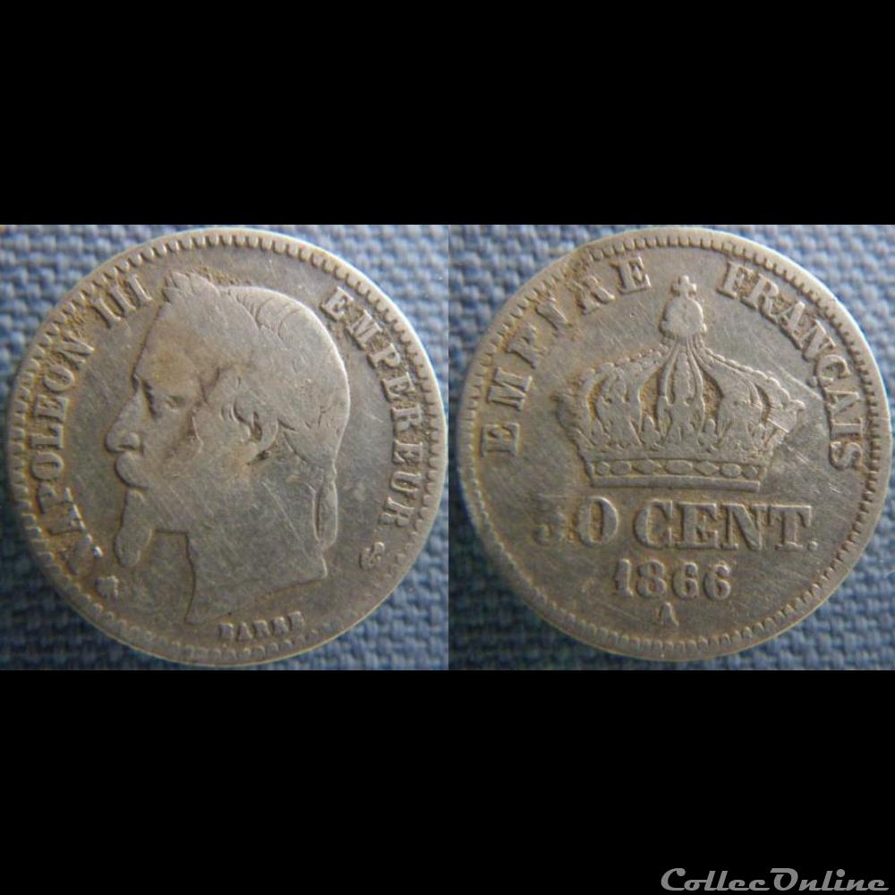 50 centimes 1866 A monnaie france moderne 50 centimes 1866 a