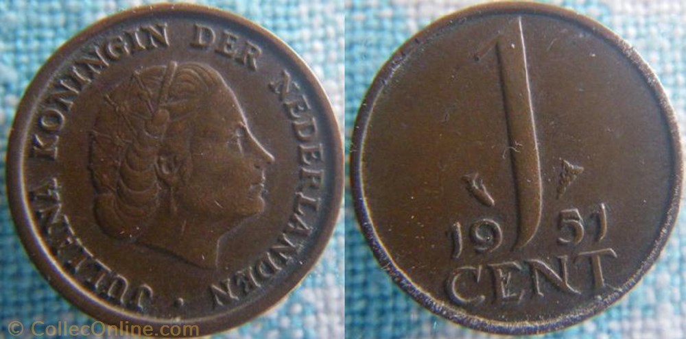 1 Cent 1951 monnaie monde pay ba 1 cent 1951