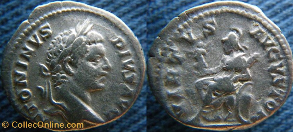 monnaies antiquite av jc ap romaines republicaines imperiales caracalla denier