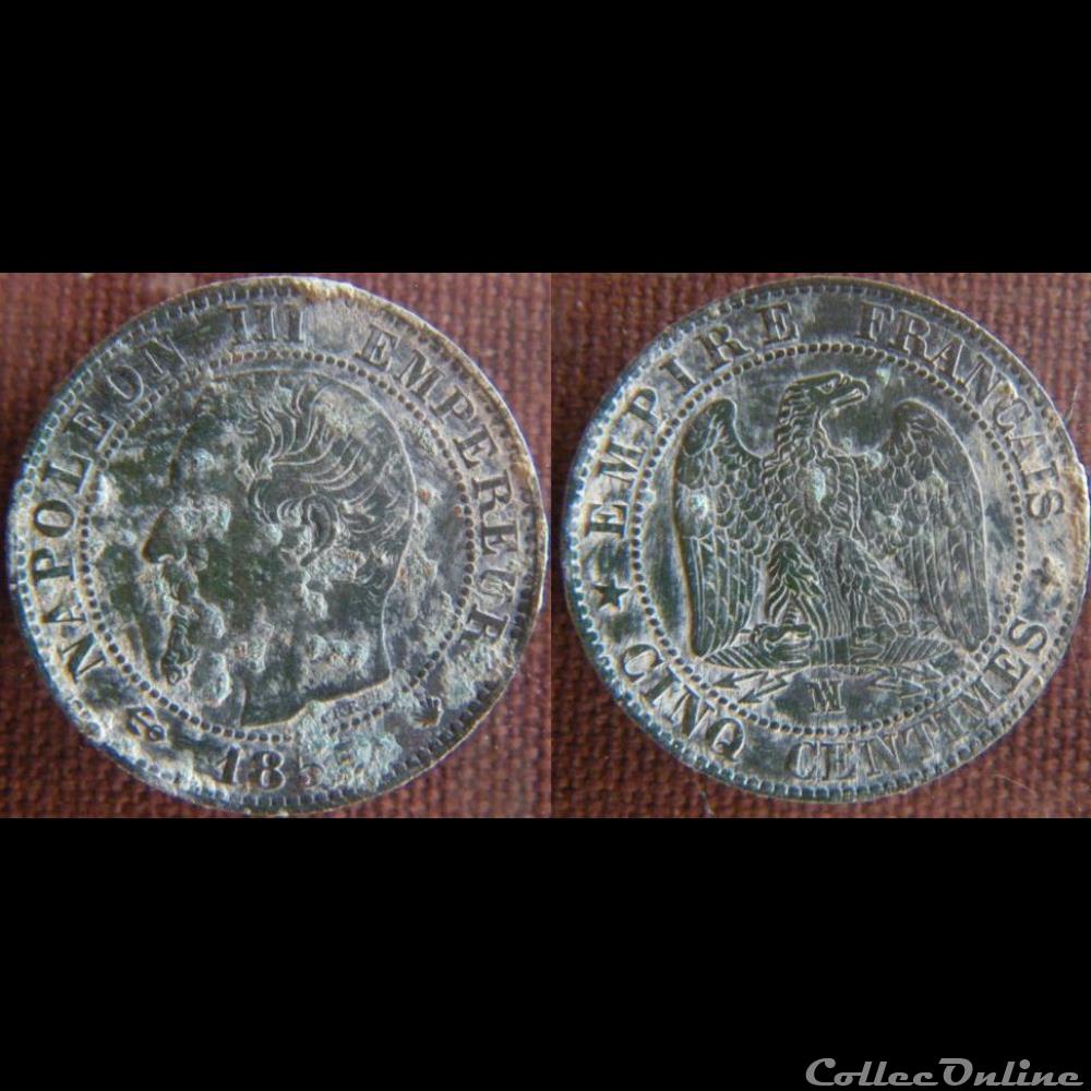 5 Centimes 1855 MA ancre monnaie france moderne 5 centimes 1855 ma ancre