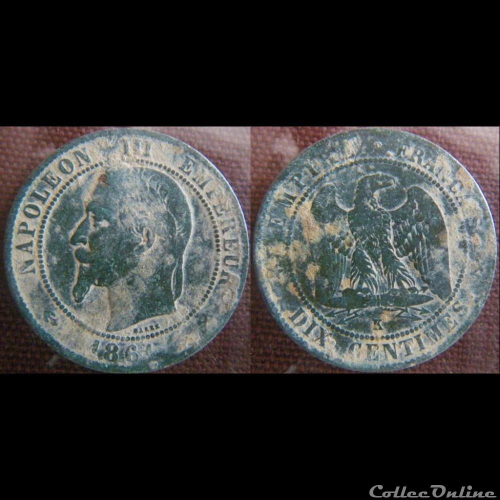 10 Centimes 1861 K monnaie france moderne 10 centimes 1861 k
