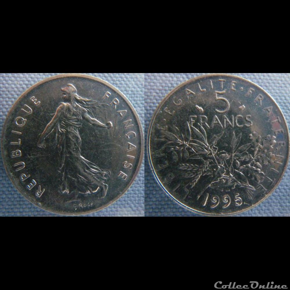 5 Francs 1995 monnaie france moderne 5 francs 1995