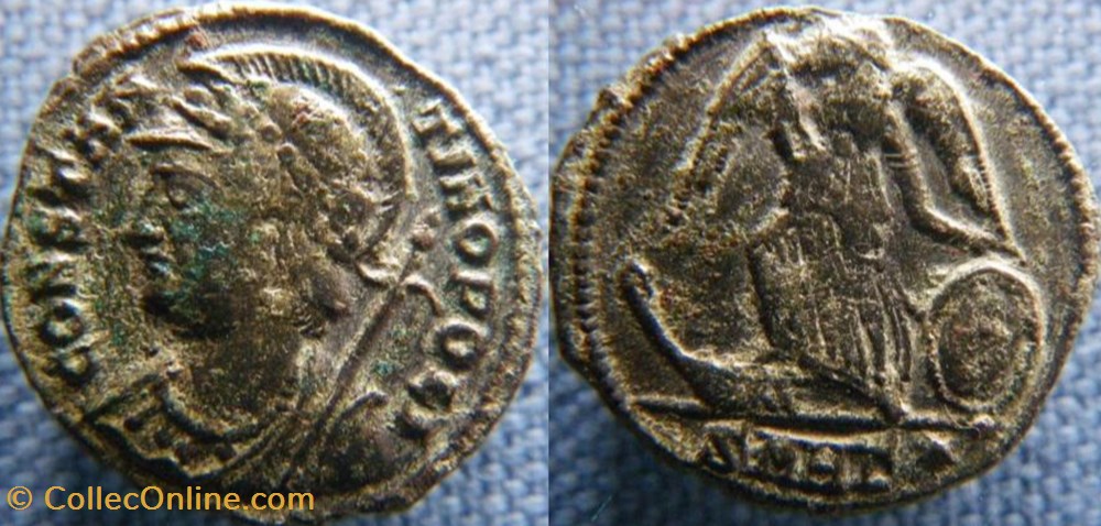 Constantinople Ae3 monnaies antiques romaines republicaines imperiales constantinople ae3