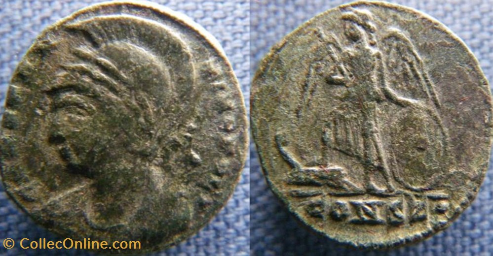 Constantinople Ae3 monnaies antiques romaines republicaines imperiales constantinople ae3