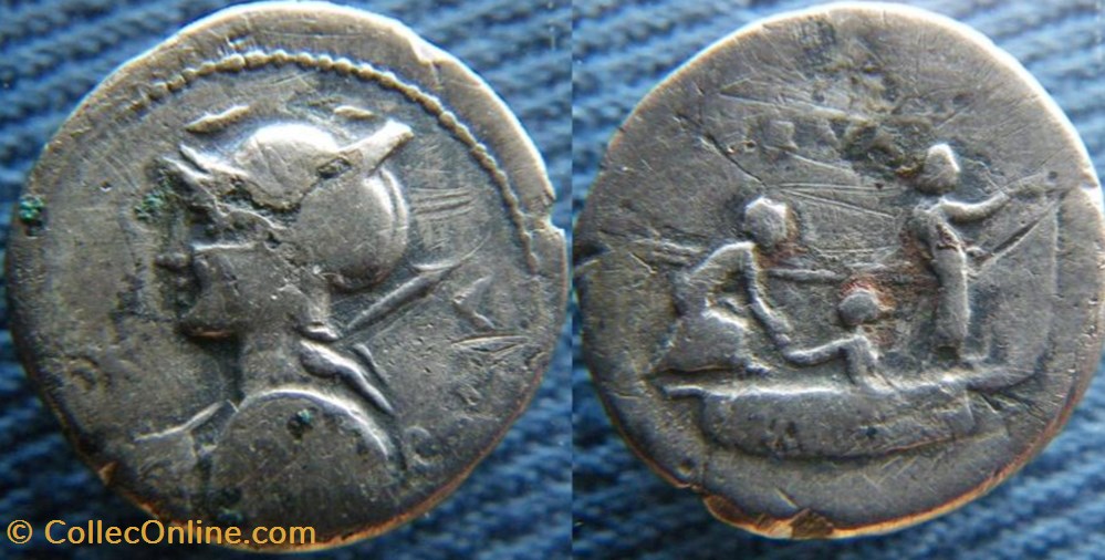 monnaies antiquite av jc a ap romaines republicaines imperiales republique 113 112 denier