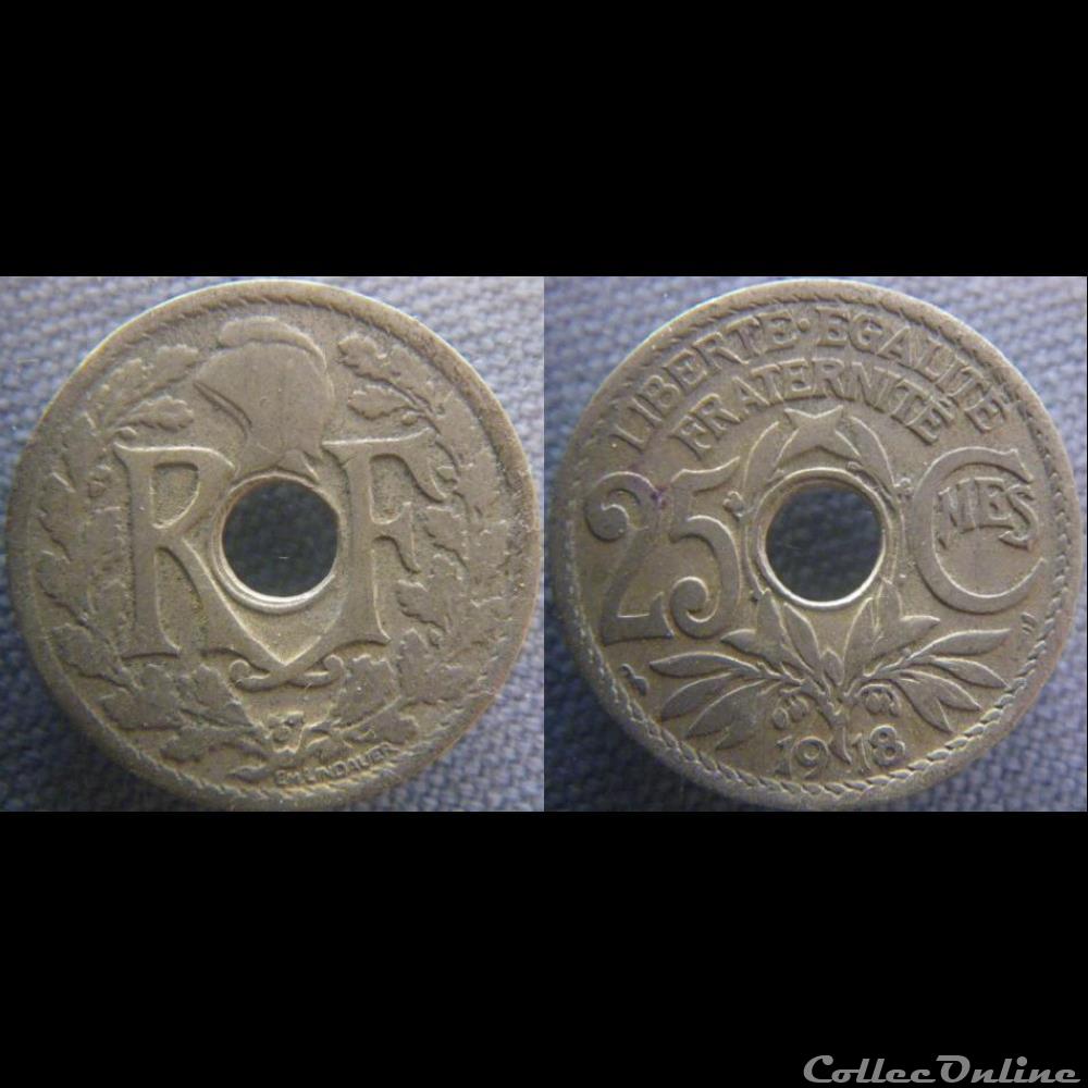 25 Centimes 1918 monnaie france moderne 25 centimes 1918