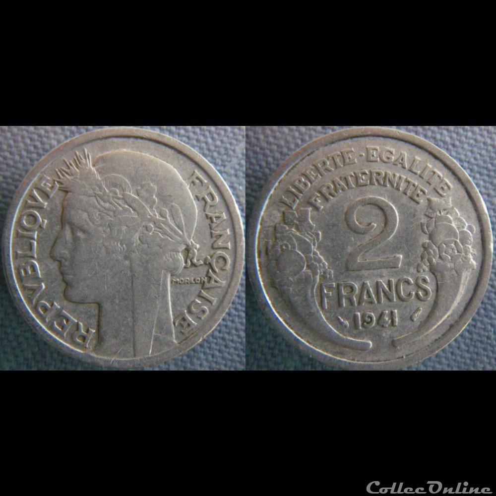 2 Francs 1941 monnaie france moderne 2 francs 1941