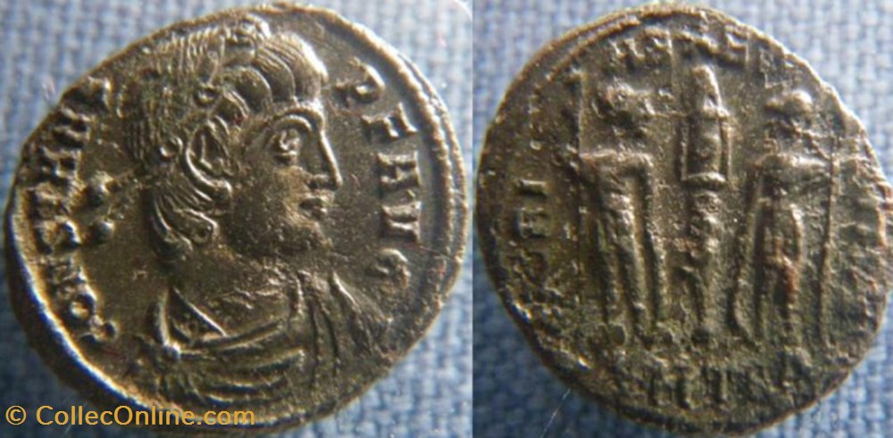 Constans Ae3/4 monnaies antiques romaines imperiales et republicaines constans ae3 4