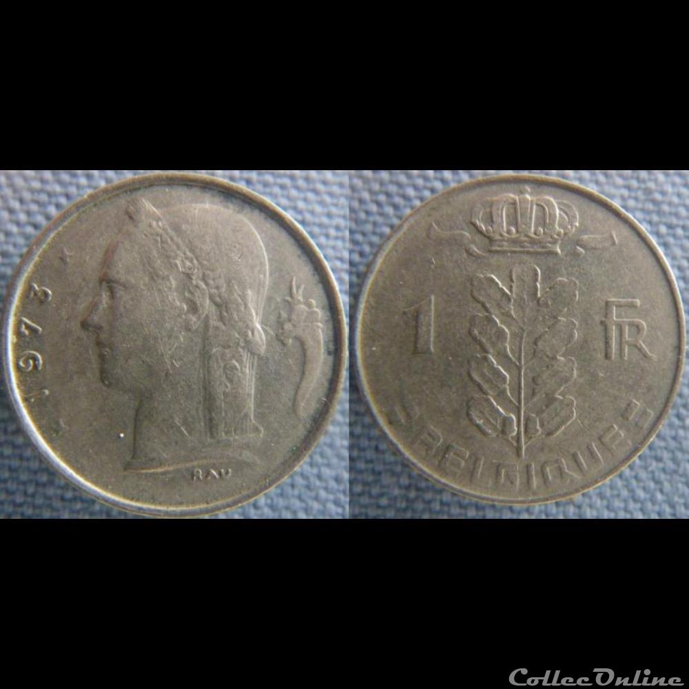 1 Franc 1973 fr monnaie monde belgique 1 franc 1973 fr
