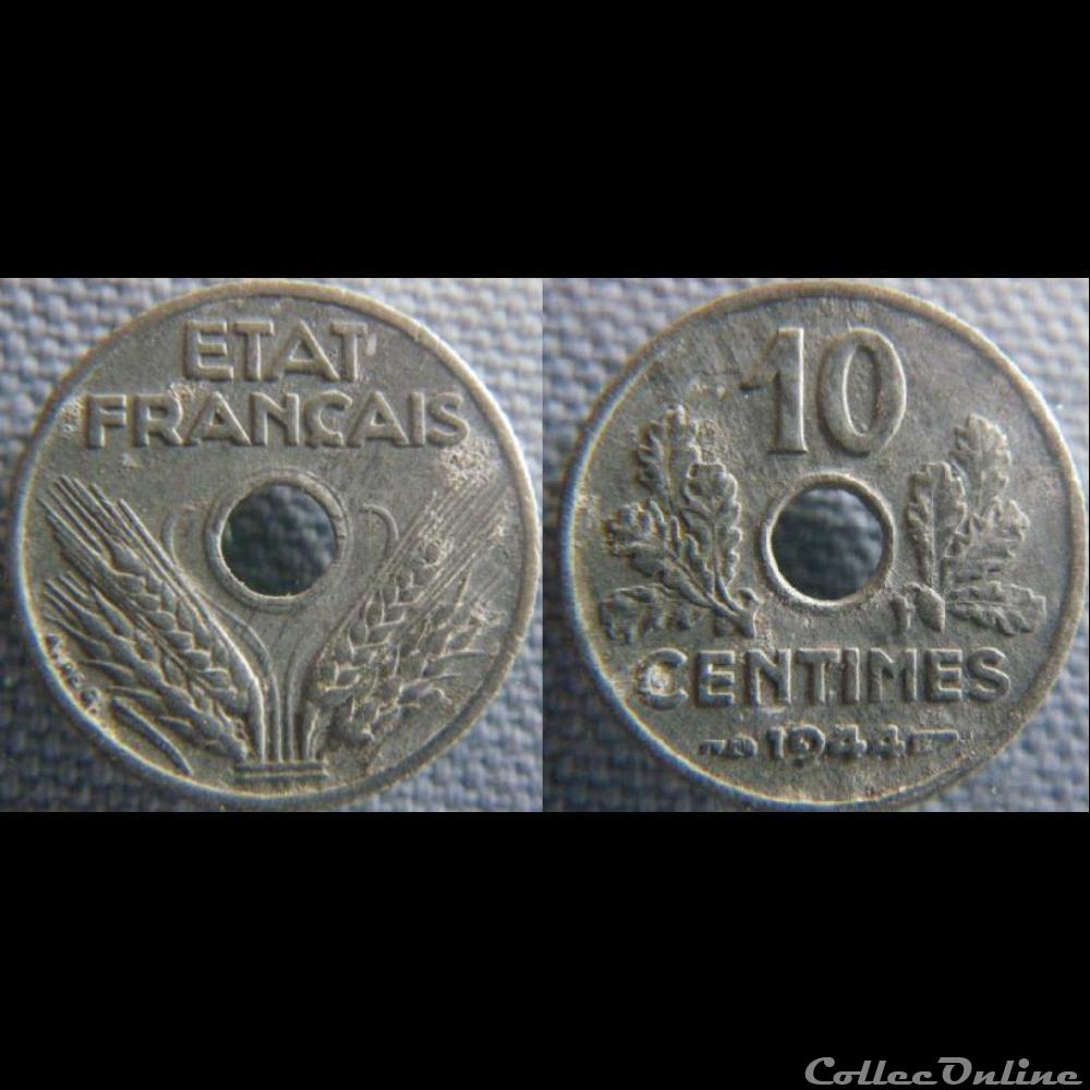 10 Centimes 1944 monnaie france moderne 10 centimes 1944