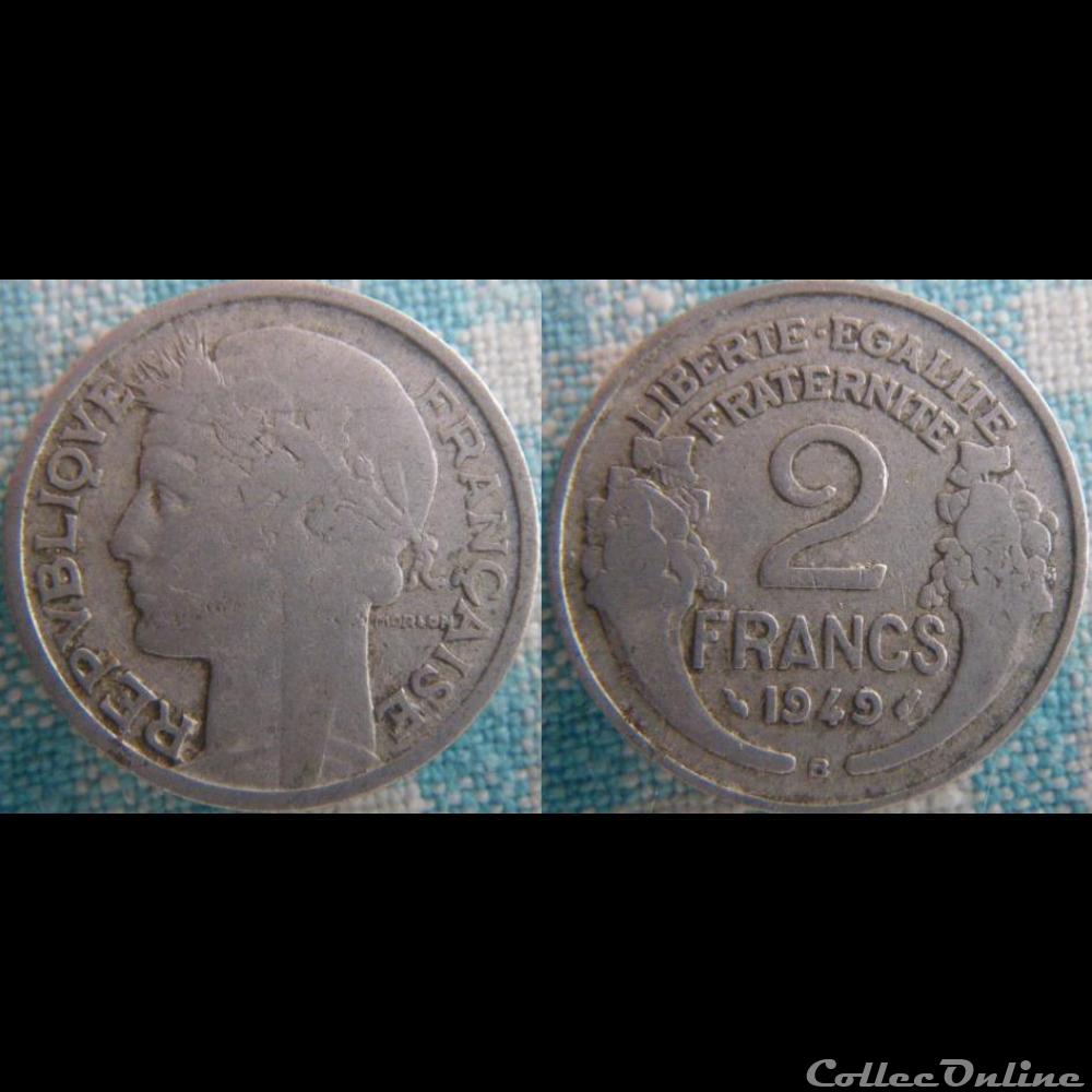 2 Francs 1949 B monnaie france moderne 2 francs 1949 b