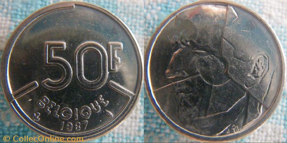 50 Francs 1987 fr monnaie monde belgique 50 francs 1987 fr