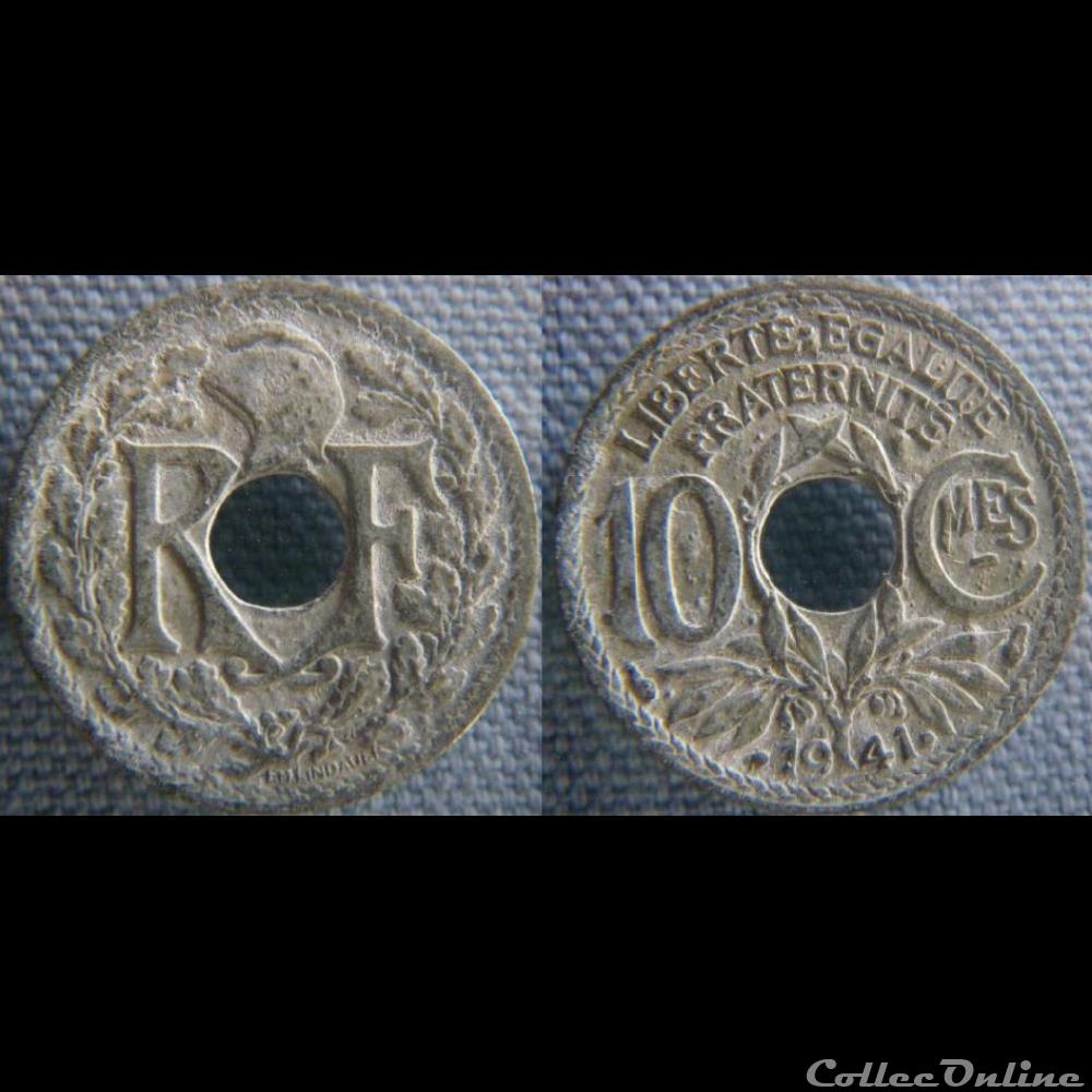 10 Centimes 1941 monnaie france moderne 10 centimes 1941