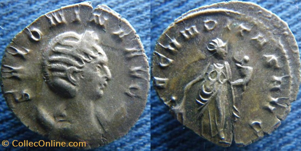 Salonine épouse de Gallien antoninien monnaies antiquite av jc ap romaines republicaines imperiales salonine epouse de gallien antoninien