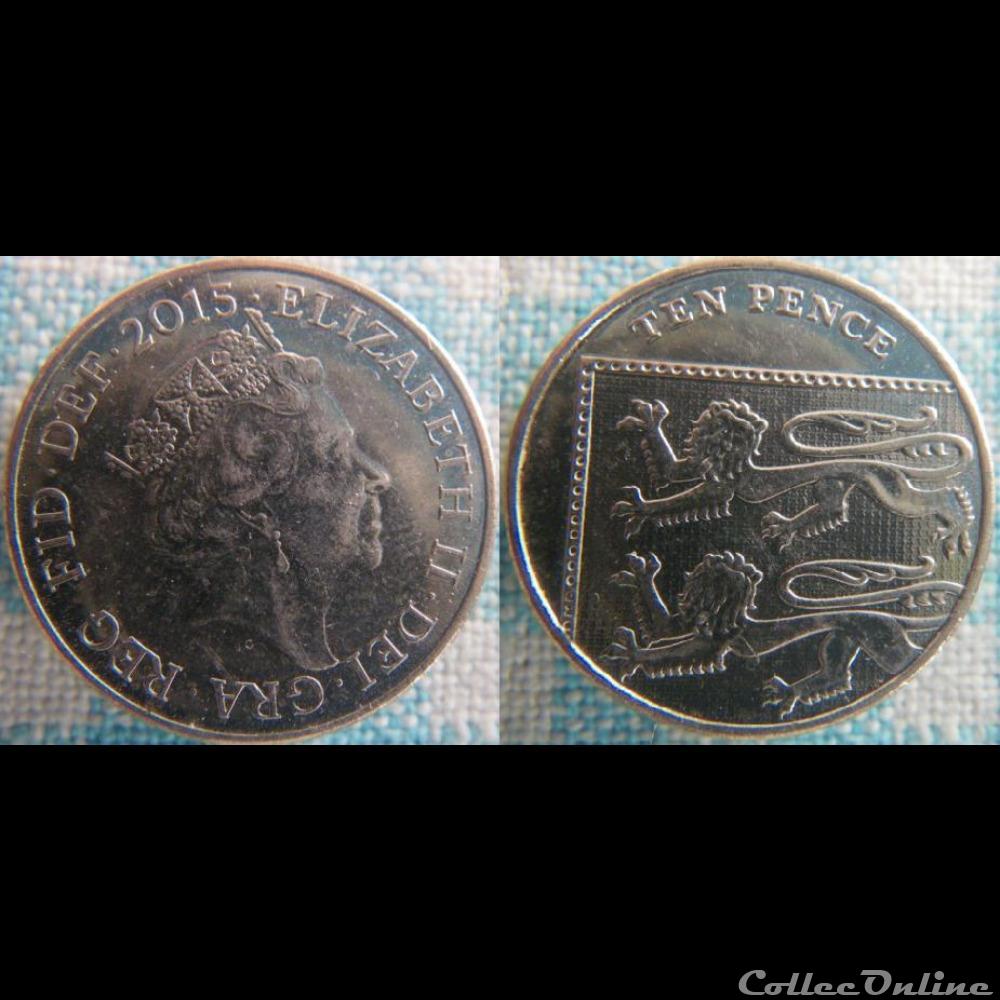 10 Pence 2015 monnaie monde royaume uni 10 pence 2015