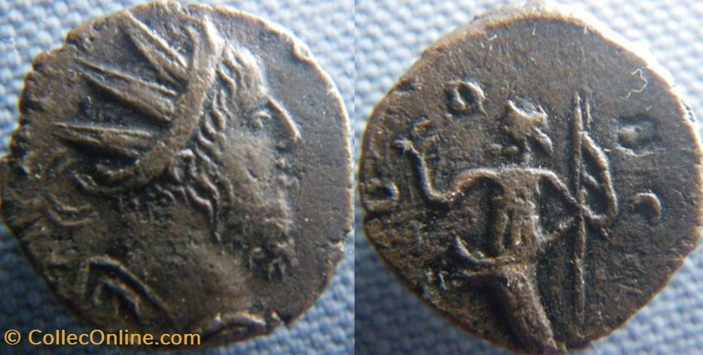 monnaies antiquite av jc ap romaines republicaines imperiales tetricus i antoninien imitation