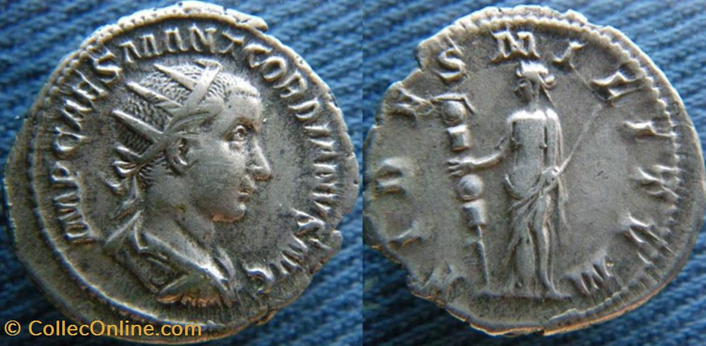 monnaies antiquite av jc ap romaines republicaines imperiales gordien iii le pieux antoninien