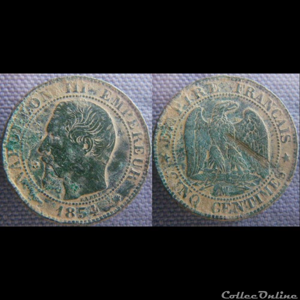 5 Centimes 1854 MA monnaie france moderne 5 centimes 1854 ma