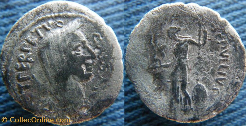 monnaies antiquite av jc ap romaines republicaines imperiales republique 44 denier jules cesar
