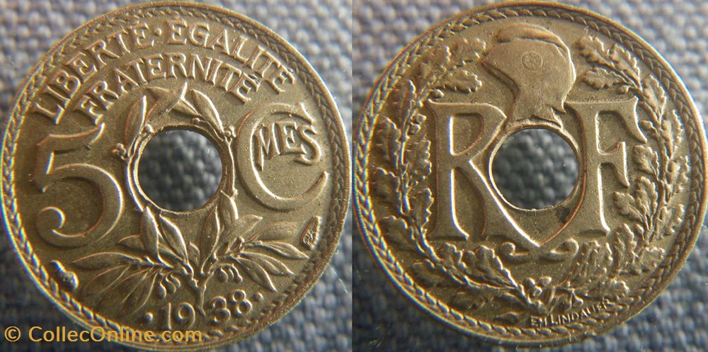5 centimes 1938 monnaie france a moderne 5 centimes 1938
