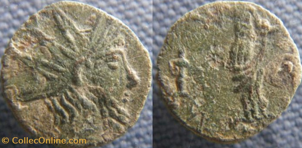 Tétricus I antoninien imitation monnaies antiquite av jc ap romaines republicaines imperiales tetricus i antoninien imitation