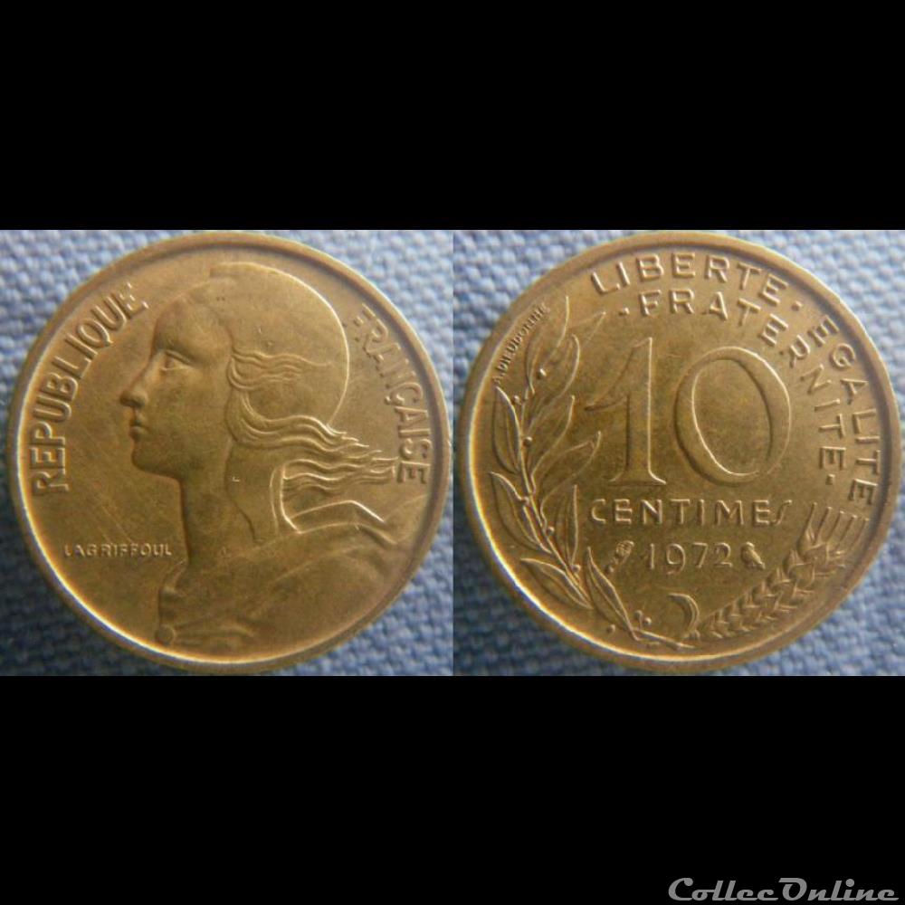 10 Centimes 1972 monnaie france moderne 10 centimes 1972