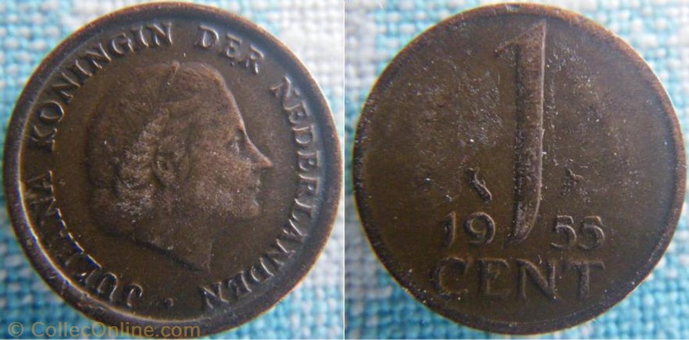 1 Cent 1955 monnaie monde pay ba 1 cent 1955
