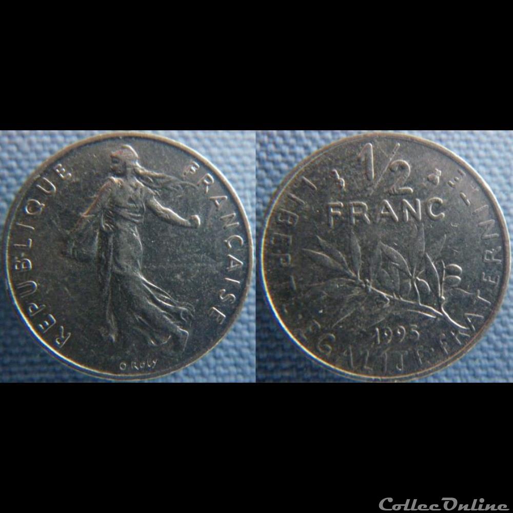 Demi Franc 1995 monnaie france moderne demi franc 1995