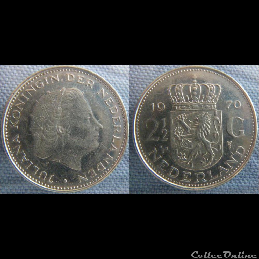 2 1/2 Gulden 1970 monnaie monde pay ba 2 1 2 gulden 1970