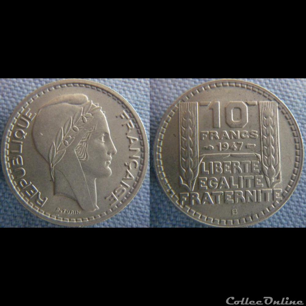 10 Francs 1947 B monnaie france moderne 10 francs 1947 b