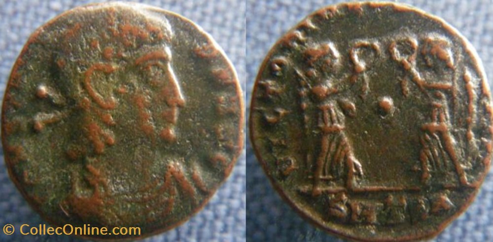 Constans Ae3/4 monnaies antiques romaines imperiales et republicaines constans ae3 4