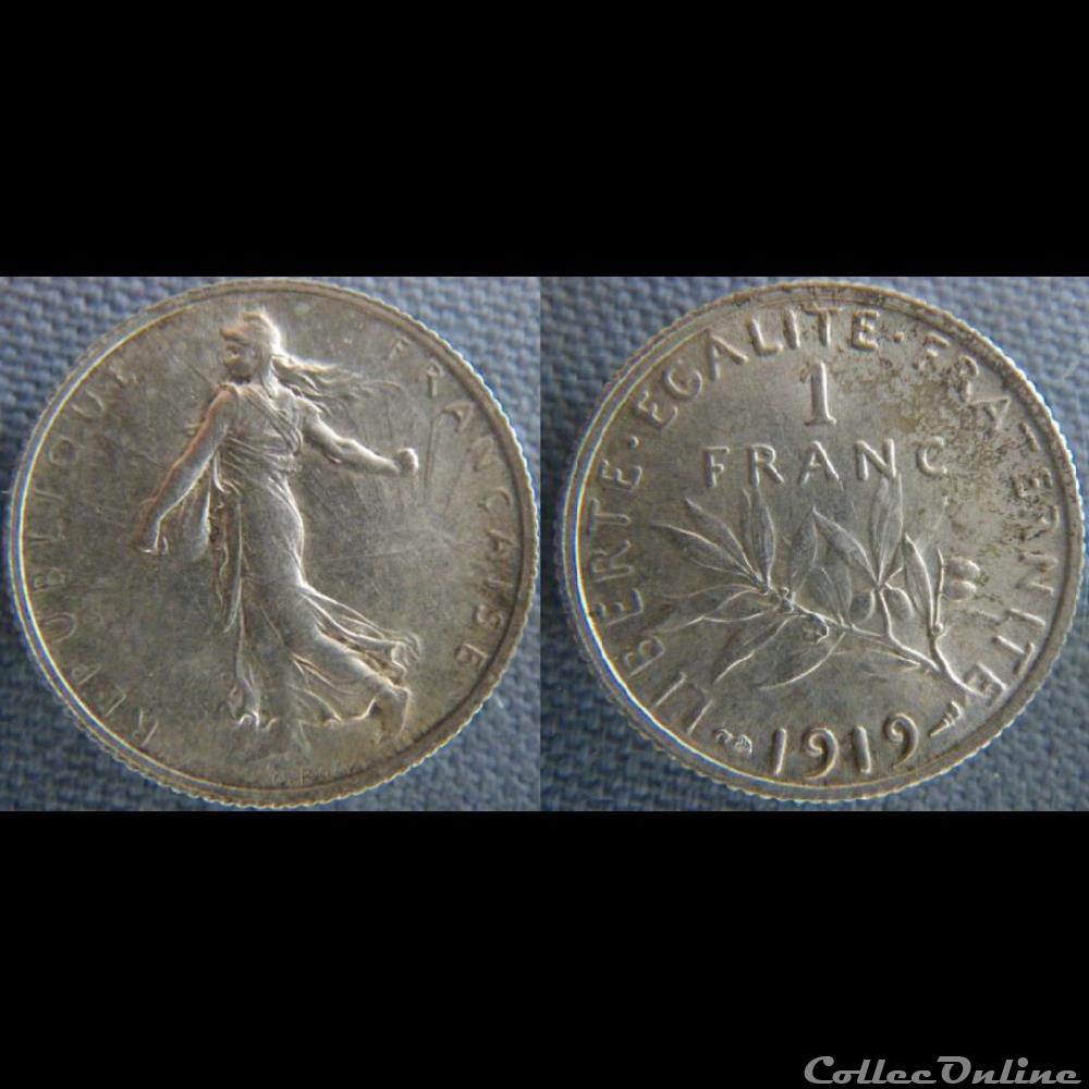 1 Franc 1919 monnaie france moderne 1 franc 1919