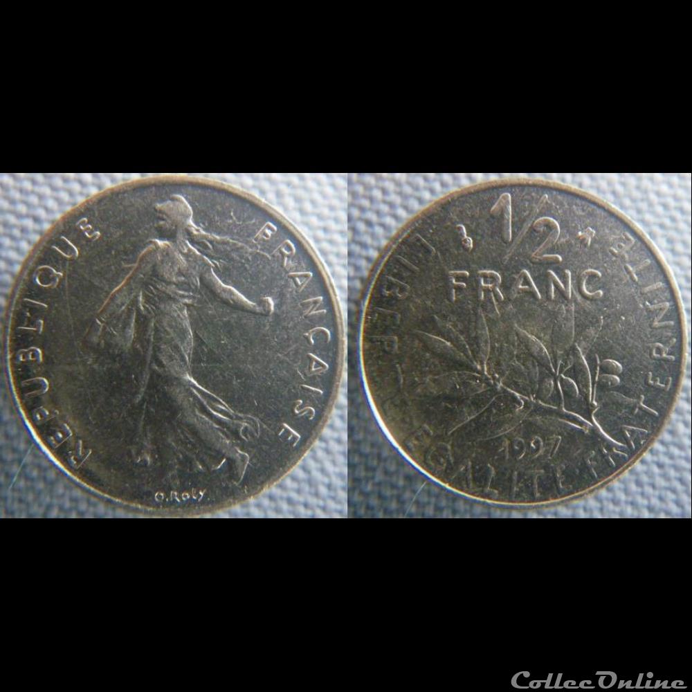 Demi Franc 1997 monnaie france moderne demi franc 1997