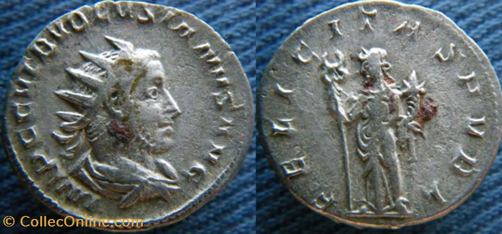 monnaies antiquite av jc ap romaines republicaines imperiales volusien antoninien