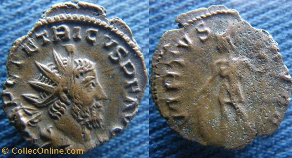 monnaies antiquite av jc ap romaines republicaines imperiales tetricus i antoninien