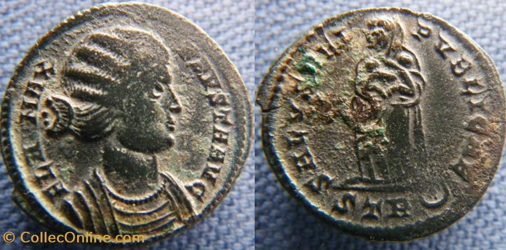 Fausta Ae3 monnaies antiques romaines republicaines imperiales fausta ae3