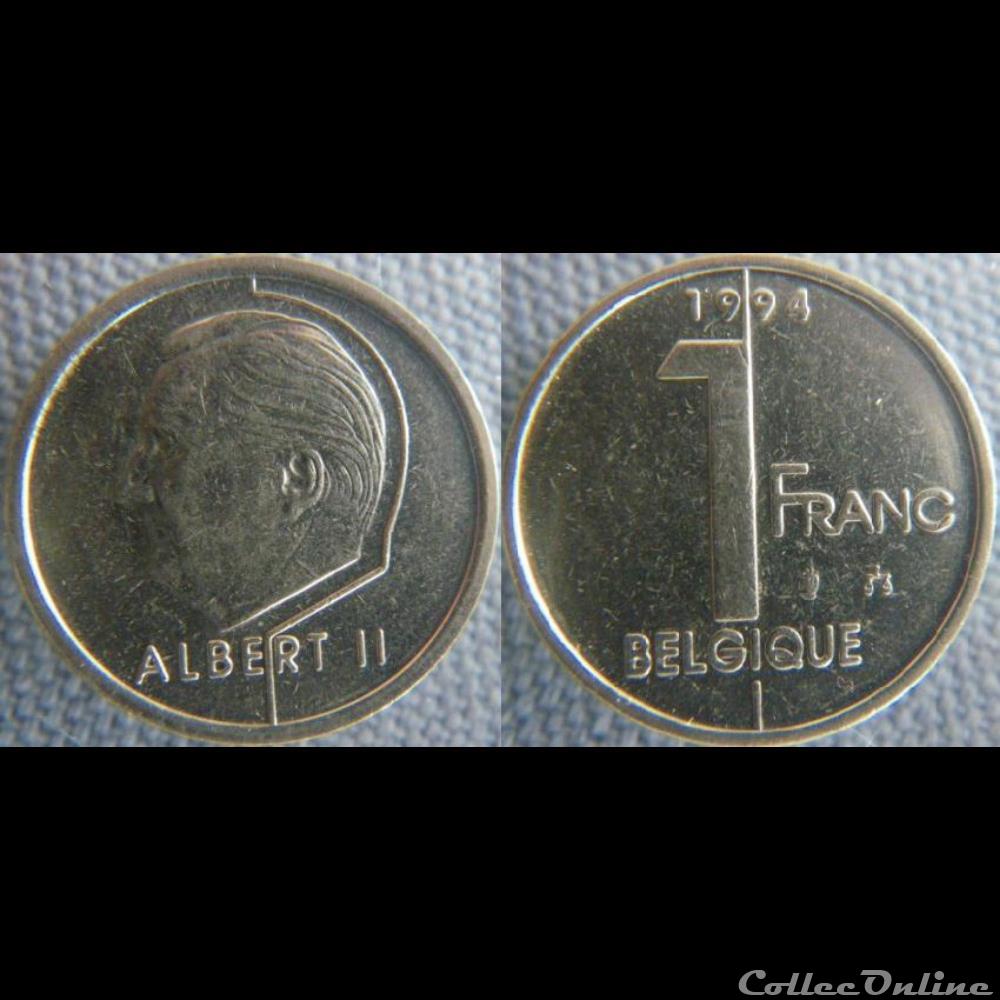 1 Franc 1994 fr monnaie monde belgique 1 franc 1994 fr