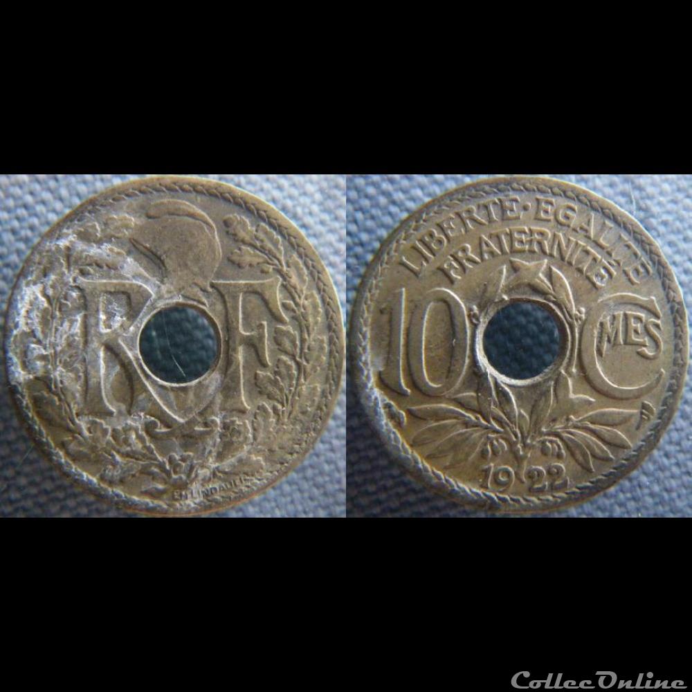 10 Centimes 1922 monnaie france moderne 10 centimes 1922