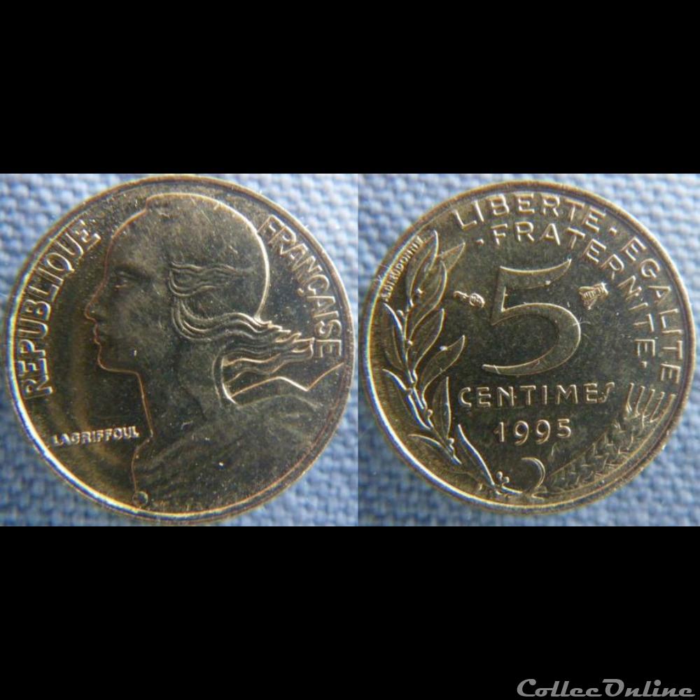 5 Centimes 1995 monnaie france moderne 5 centimes 1995