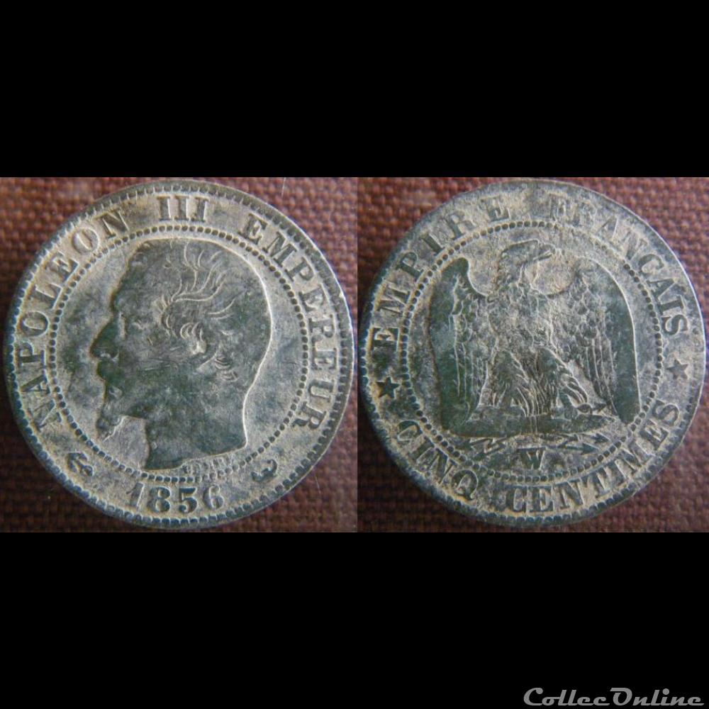 5 Centimes 1856 W monnaie france moderne 5 centimes 1856 w