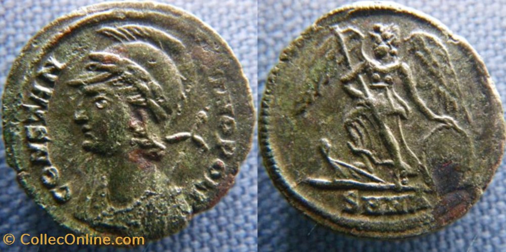 Constantinople Ae3 monnaies antiques romaines republicaines imperiales constantinople ae3