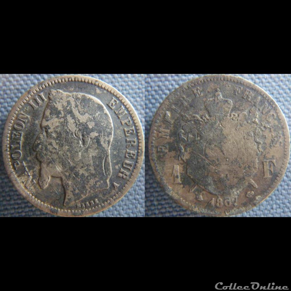 1 Franc 1867 A monnaie france moderne 1 franc 1867 a