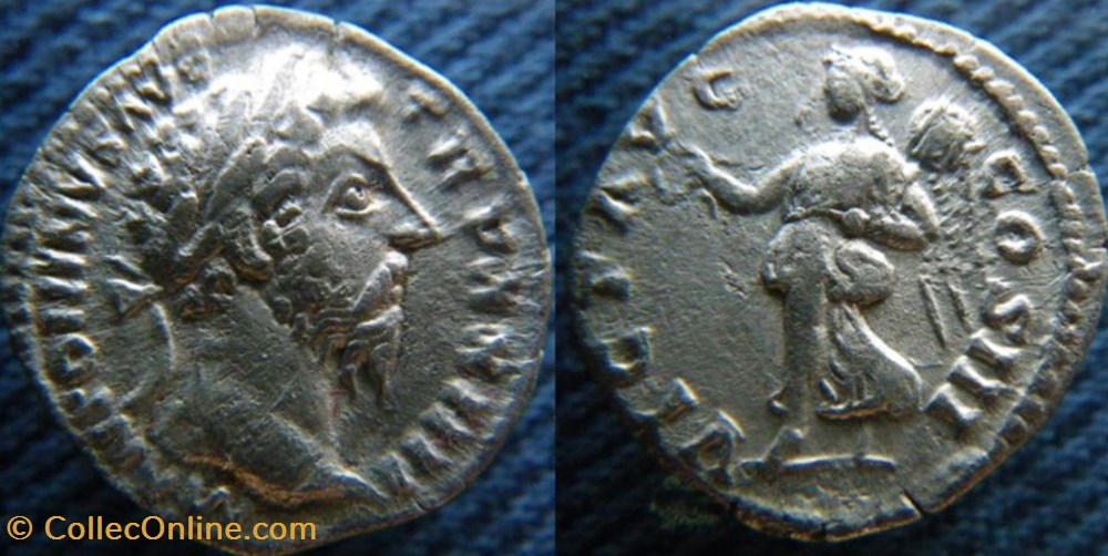 Marc Aurèle denier monnaies antiquite av jc ap romaines republicaines imperiales marc aurele denier