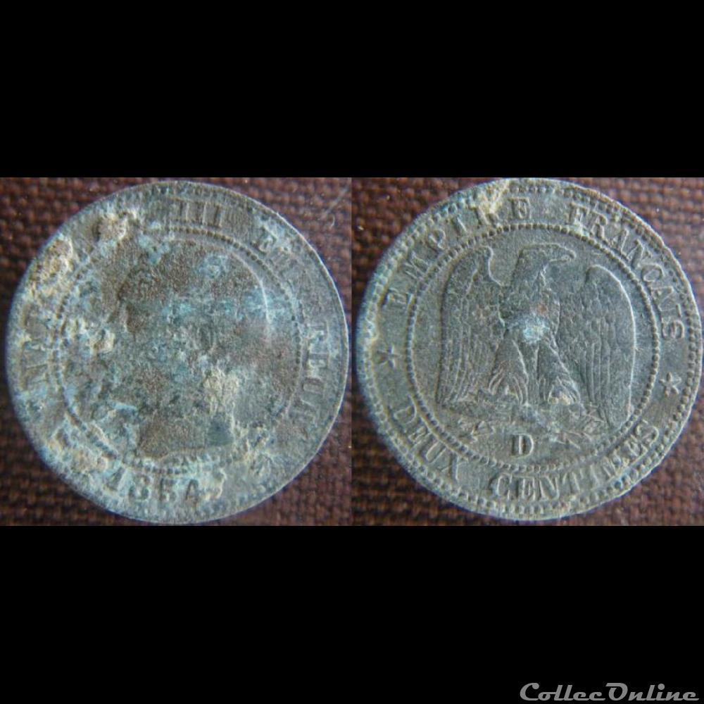 2 Centimes 1854 D monnaie france moderne 2 centimes 1854 d